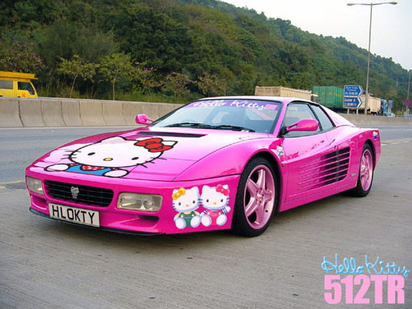 Еще одно Hello Kitty авто
