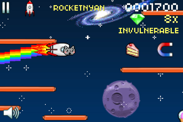 Знаменитая игра Nyan Cat: Lost in Space